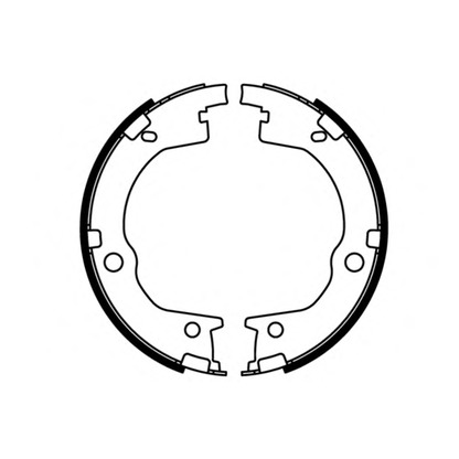 Photo Brake Shoe Set, parking brake E.T.F. 090700