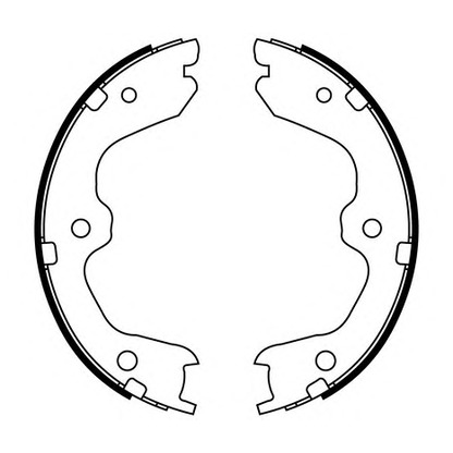 Photo Brake Shoe Set, parking brake E.T.F. 090717