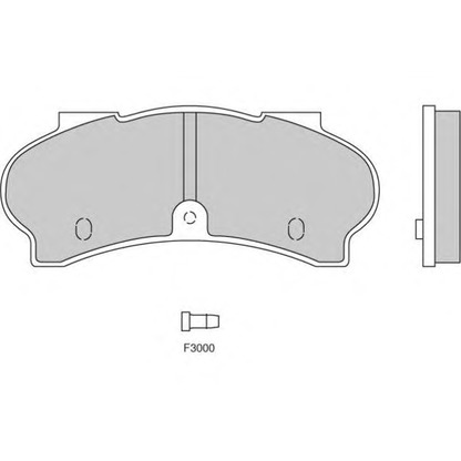 Photo Brake Pad Set, disc brake E.T.F. 120134