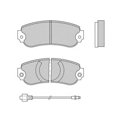 Фото Комплект тормозных колодок, дисковый тормоз E.T.F. 120175