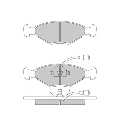 Zdjęcie Zestaw klocków hamulcowych, hamulce tarczowe E.T.F. 120177