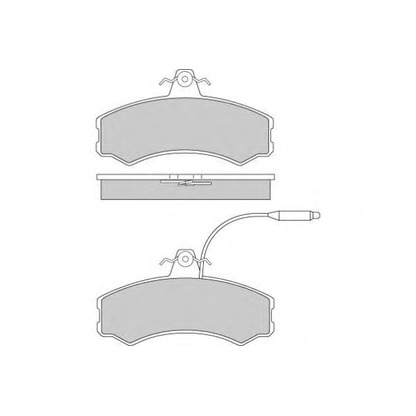 Photo Brake Pad Set, disc brake E.T.F. 120196