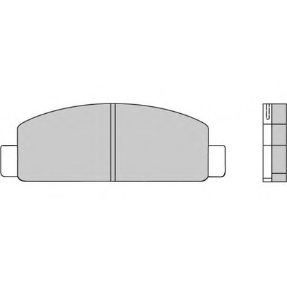 Фото Комплект тормозных колодок, дисковый тормоз E.T.F. 120218
