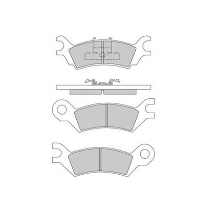 Photo Brake Pad Set, disc brake E.T.F. 120251