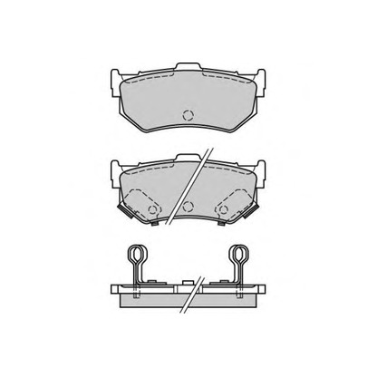 Zdjęcie Zestaw klocków hamulcowych, hamulce tarczowe E.T.F. 120291