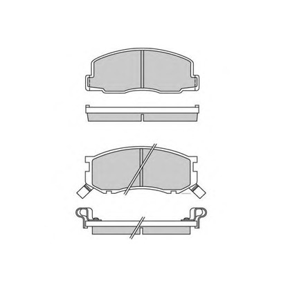 Photo Brake Pad Set, disc brake E.T.F. 120307