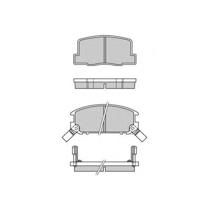 Photo Brake Pad Set, disc brake E.T.F. 120325