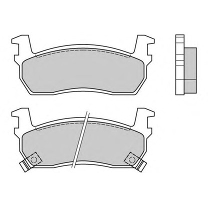 Zdjęcie Zestaw klocków hamulcowych, hamulce tarczowe E.T.F. 120348
