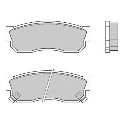 Фото Комплект тормозных колодок, дисковый тормоз E.T.F. 120388