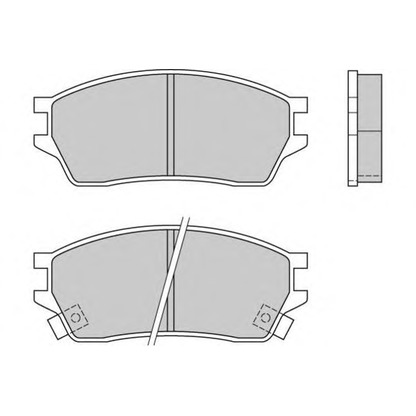 Zdjęcie Zestaw klocków hamulcowych, hamulce tarczowe E.T.F. 120392
