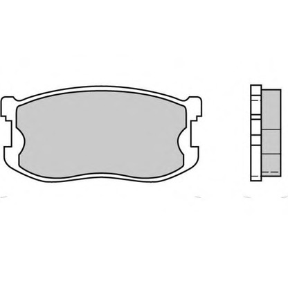 Фото Комплект тормозных колодок, дисковый тормоз E.T.F. 120405