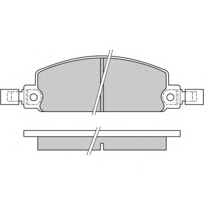 Photo Brake Pad Set, disc brake E.T.F. 120413