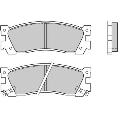 Zdjęcie Zestaw klocków hamulcowych, hamulce tarczowe E.T.F. 120422