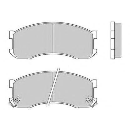 Photo Brake Pad Set, disc brake E.T.F. 120504