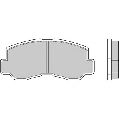Фото Комплект тормозных колодок, дисковый тормоз E.T.F. 120508