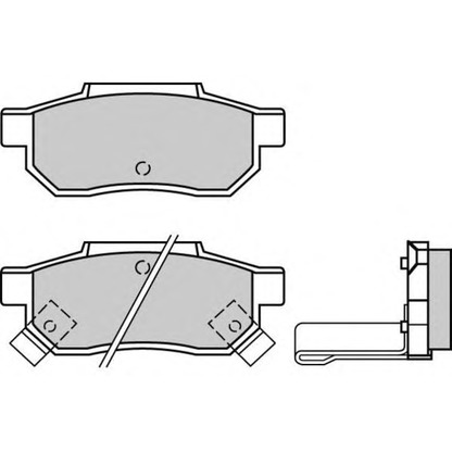 Photo Brake Pad Set, disc brake E.T.F. 120530