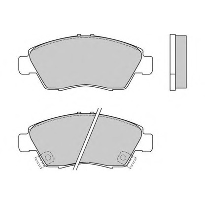Фото Комплект тормозных колодок, дисковый тормоз E.T.F. 120546