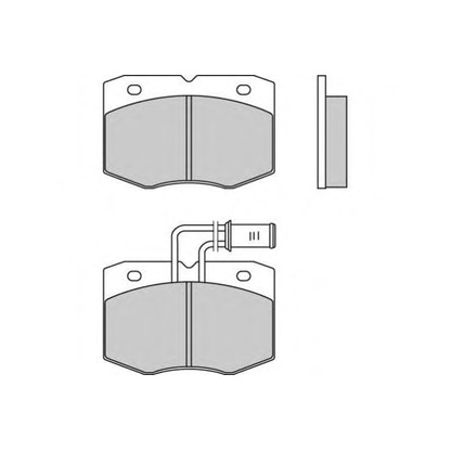 Фото Комплект тормозных колодок, дисковый тормоз E.T.F. 120556