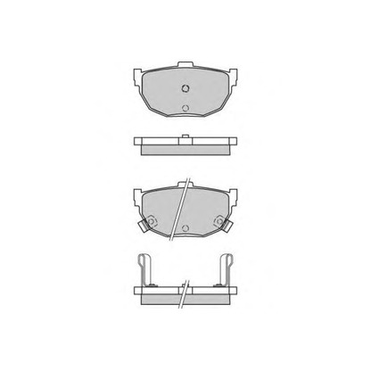 Zdjęcie Zestaw klocków hamulcowych, hamulce tarczowe E.T.F. 120570