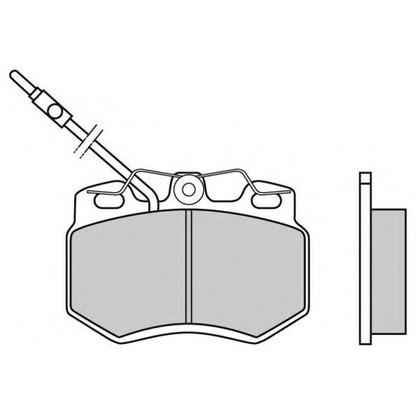 Фото Комплект тормозных колодок, дисковый тормоз E.T.F. 120604