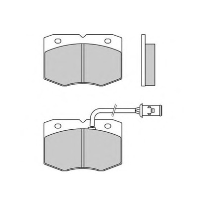 Photo Brake Pad Set, disc brake E.T.F. 120609