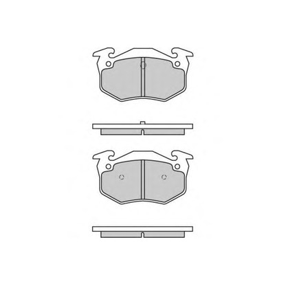 Zdjęcie Zestaw klocków hamulcowych, hamulce tarczowe E.T.F. 120613