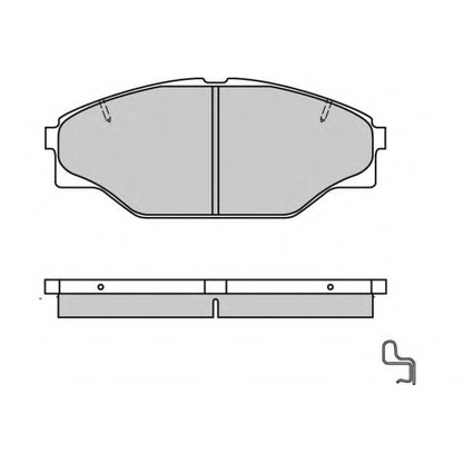 Фото Комплект тормозных колодок, дисковый тормоз E.T.F. 120617