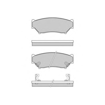 Zdjęcie Zestaw klocków hamulcowych, hamulce tarczowe E.T.F. 120620