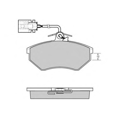 Photo Brake Pad Set, disc brake E.T.F. 120638