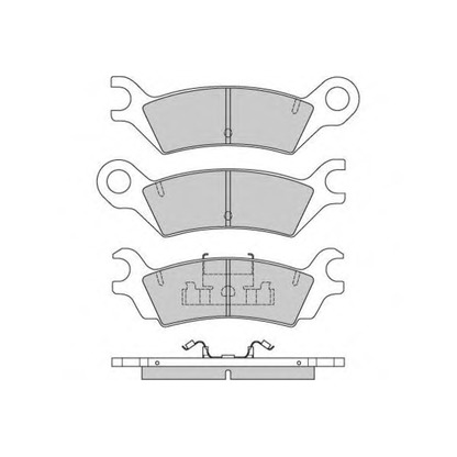 Zdjęcie Zestaw klocków hamulcowych, hamulce tarczowe E.T.F. 120640