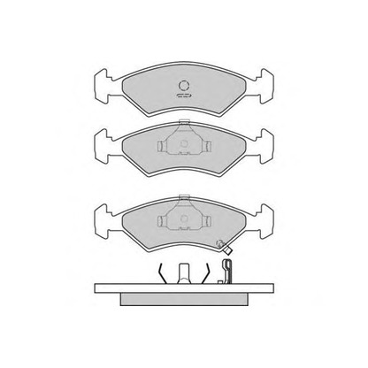Zdjęcie Zestaw klocków hamulcowych, hamulce tarczowe E.T.F. 120647