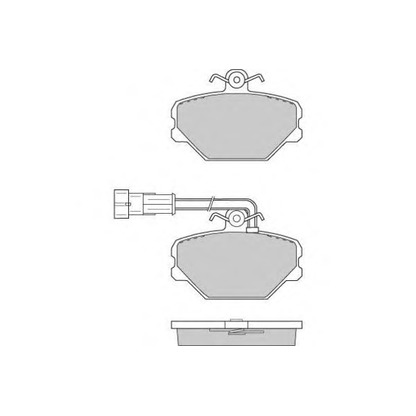 Zdjęcie Zestaw klocków hamulcowych, hamulce tarczowe E.T.F. 120693
