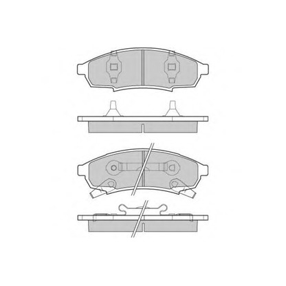 Фото Комплект тормозных колодок, дисковый тормоз E.T.F. 120778
