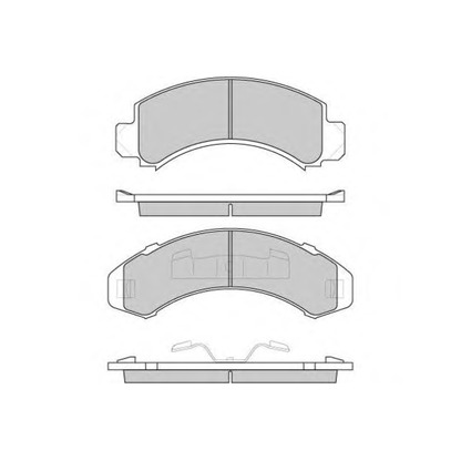 Фото Комплект тормозных колодок, дисковый тормоз E.T.F. 120782