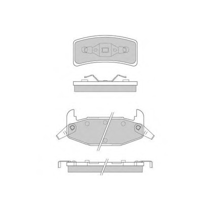 Photo Brake Pad Set, disc brake E.T.F. 120787