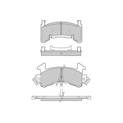 Photo Brake Pad Set, disc brake E.T.F. 120796