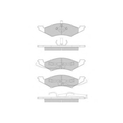 Photo Brake Pad Set, disc brake E.T.F. 120797