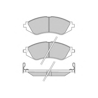 Photo Brake Pad Set, disc brake E.T.F. 120803