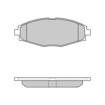 Photo Brake Pad Set, disc brake E.T.F. 120804