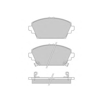 Фото Комплект тормозных колодок, дисковый тормоз E.T.F. 120870