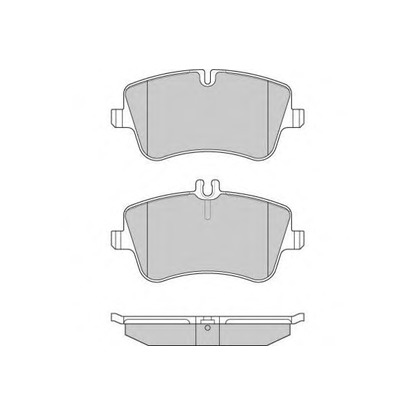 Фото Комплект тормозных колодок, дисковый тормоз E.T.F. 120896
