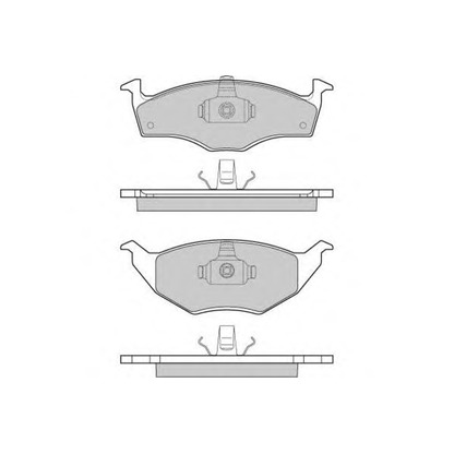 Zdjęcie Zestaw klocków hamulcowych, hamulce tarczowe E.T.F. 120914