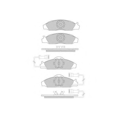 Zdjęcie Zestaw klocków hamulcowych, hamulce tarczowe E.T.F. 120955