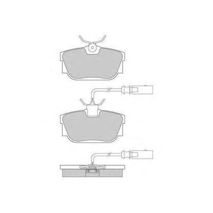 Photo Brake Pad Set, disc brake E.T.F. 120957