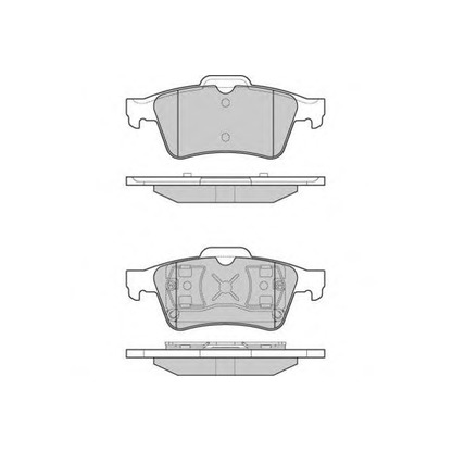Zdjęcie Zestaw klocków hamulcowych, hamulce tarczowe E.T.F. 120980