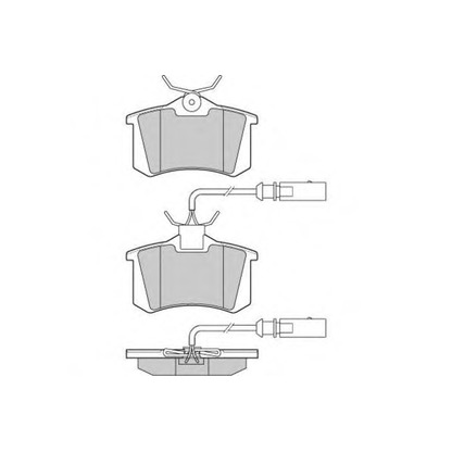 Zdjęcie Zestaw klocków hamulcowych, hamulce tarczowe E.T.F. 120982