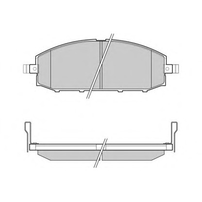 Photo Brake Pad Set, disc brake E.T.F. 121007