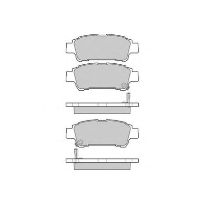 Zdjęcie Zestaw klocków hamulcowych, hamulce tarczowe E.T.F. 121042
