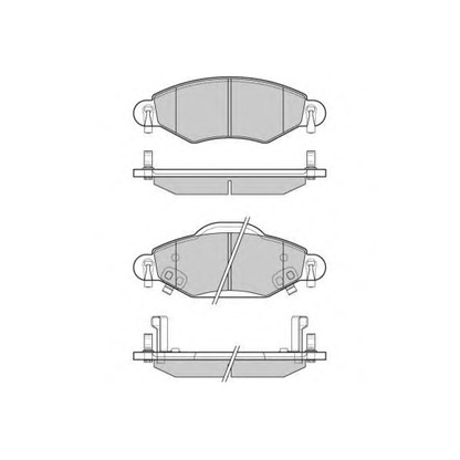 Zdjęcie Zestaw klocków hamulcowych, hamulce tarczowe E.T.F. 121082