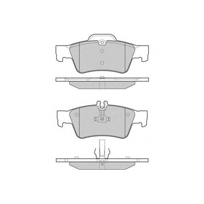 Photo Brake Pad Set, disc brake E.T.F. 121088